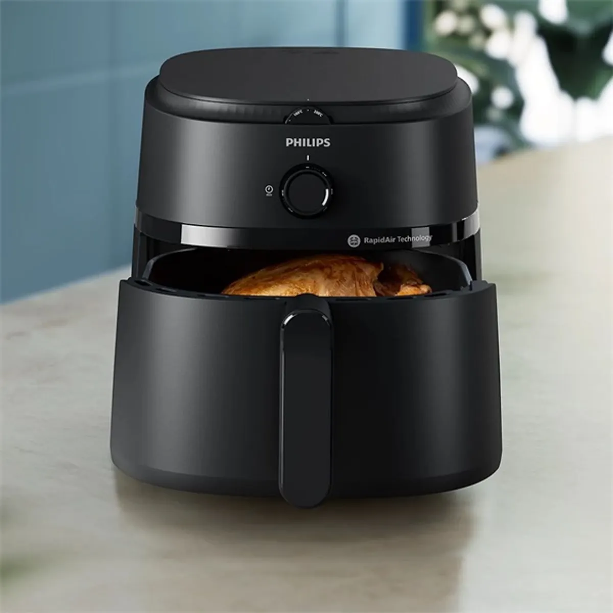 PHILIPS NA130/00 Forrólevegős sütő 6,2 l Fekete Kijelző Időzítő Kivehető edény Ellenőrzőablak #2
