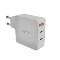 AVAX AVAX CH921W GaN 140 W 2x USB Type-C USB A Fehér Gyorstöltés