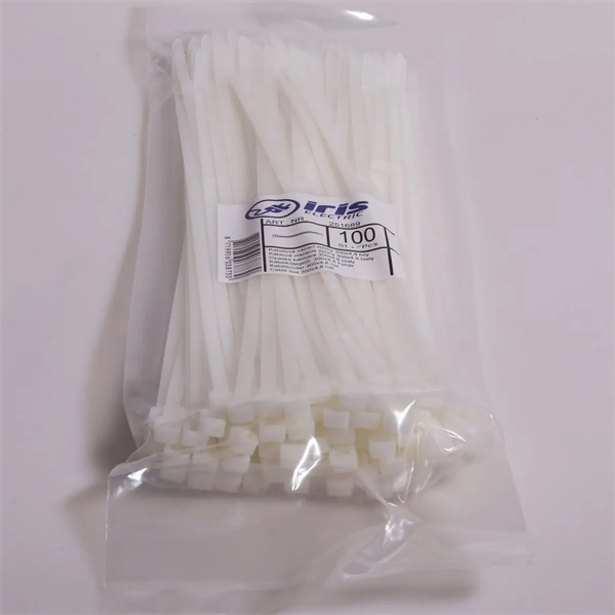 IRIS 110379972 kábelkötegelő 780x9 mm fehér polyamide 6.6 UL94-V2 -40C-85C #3