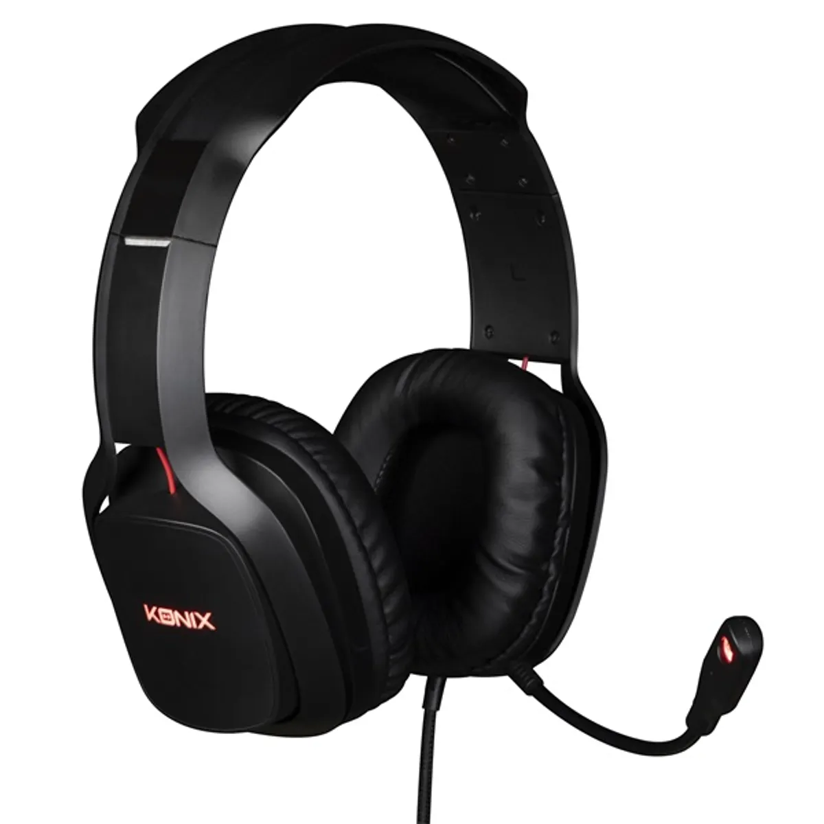 Drakkar KX-DK-GH-MLUR-PC Mistlur 2.0 gamer fejhallgató fekete 200 cm USB 3,5 mm zajszűrős mikrofon 40 mm 32 ohm 20-20000 Hz 115 dB #4