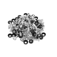 LANBERG AK-1302-S csavarkészlet M6 50db 20mm hosszú fej 12mm fekete alátétek ketrec anya