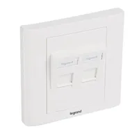 Legrand 632797 Linkeo süllyesztett szerelvény 2xRJ45 keystone port
