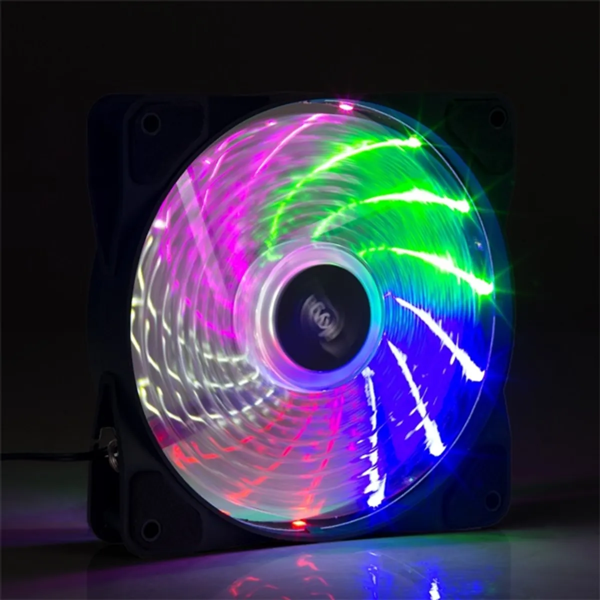 Akyga AW-12D-LED 120 mm Rainbow LED 12V 1100 RPM 23 dB Molex 30 cm #3