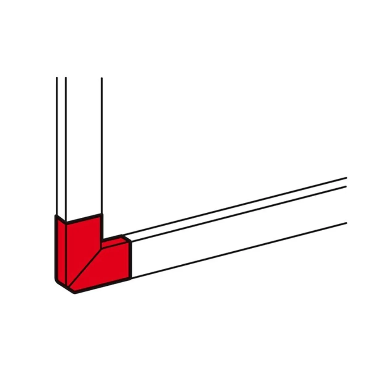 Legrand 010767 DLP kanyarelem 80x35-50 mm-es csatornához #1