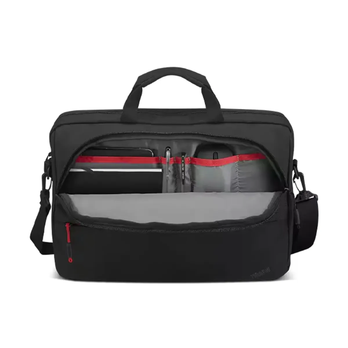 Lenovo 4X41C12469 ThinkPad Essential Topload 16" fekete poliészter PVC párnázott belső első zseb vállpánt #5