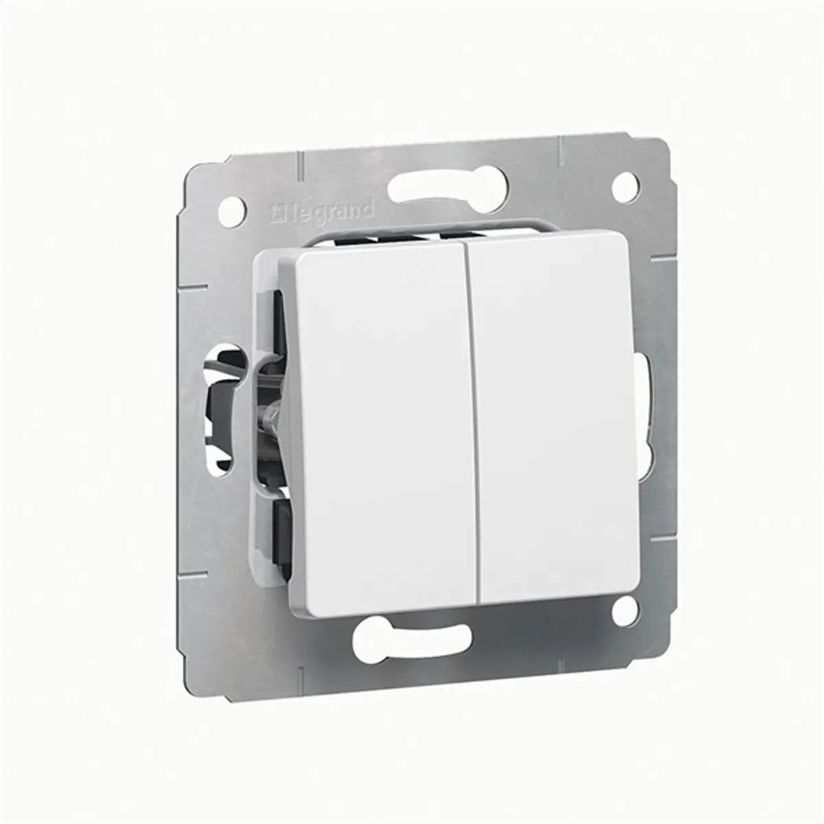 Legrand 773608 Cariva kettős váltókapcsoló 10A fehér IP20 rugós bekötéssel #2