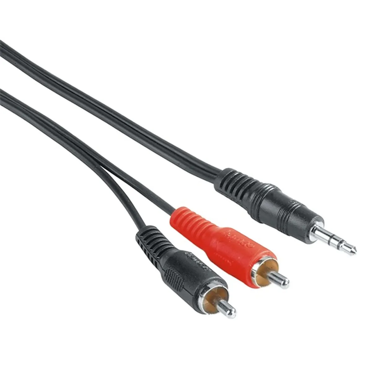 HAMA 00205106 ECO 3,5mm Jack-2RCA hosszabbító kábel 2m fekete #1