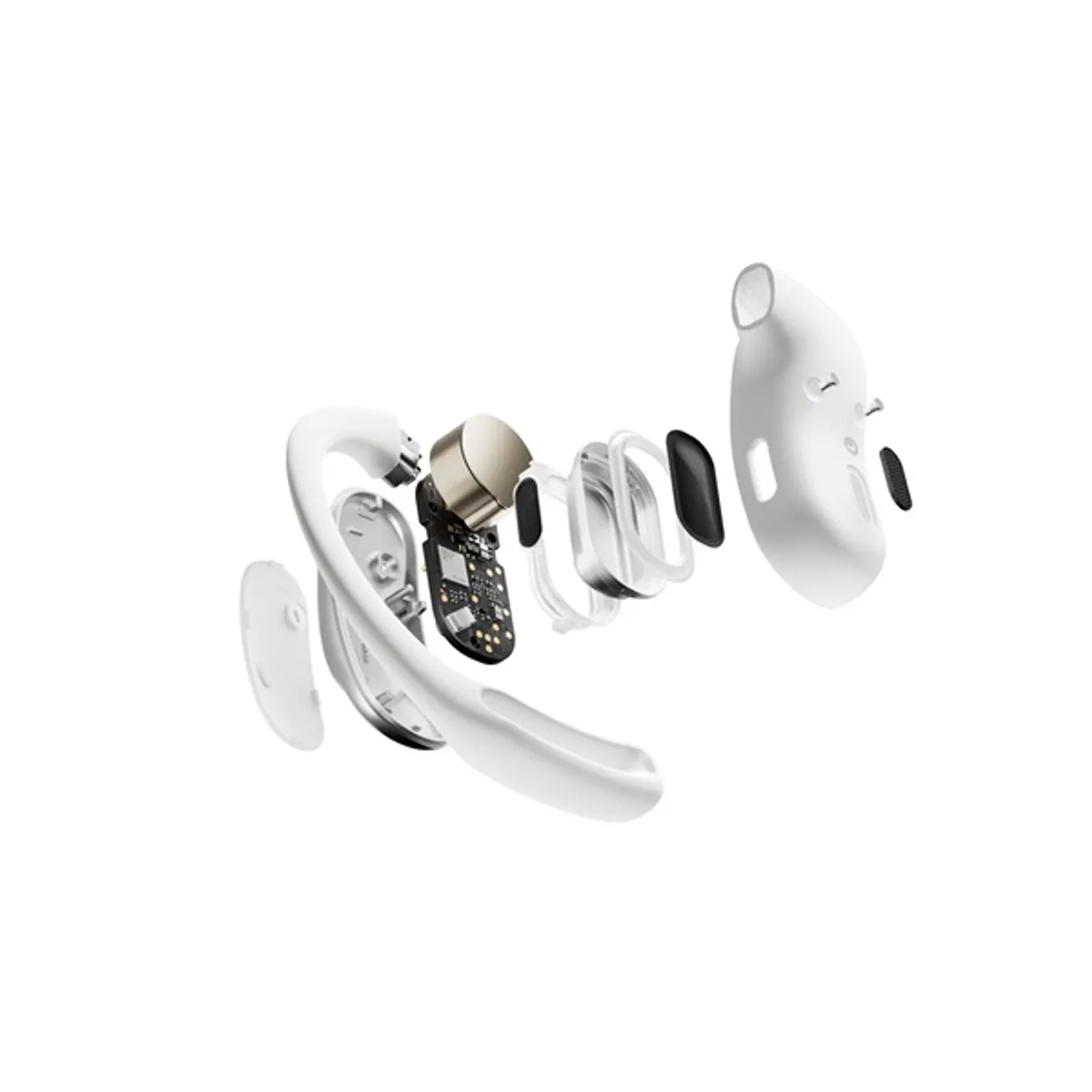 SHOKZ T511-ST-WT OpenFit Air true wireless fülhallgató fehér Bluetooth 5.2 open-ear IP54 multipoint #6