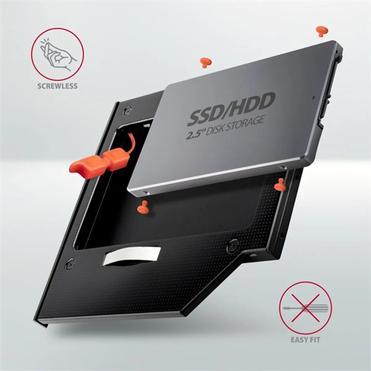 Axagon RSS-CD09 2,5 SATA SSD HDD caddy 9,5mm #4