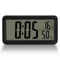 TOO DC-505-B ébresztőóra digitális kijelzővel fekete hőmérséklet kijelzéssel
