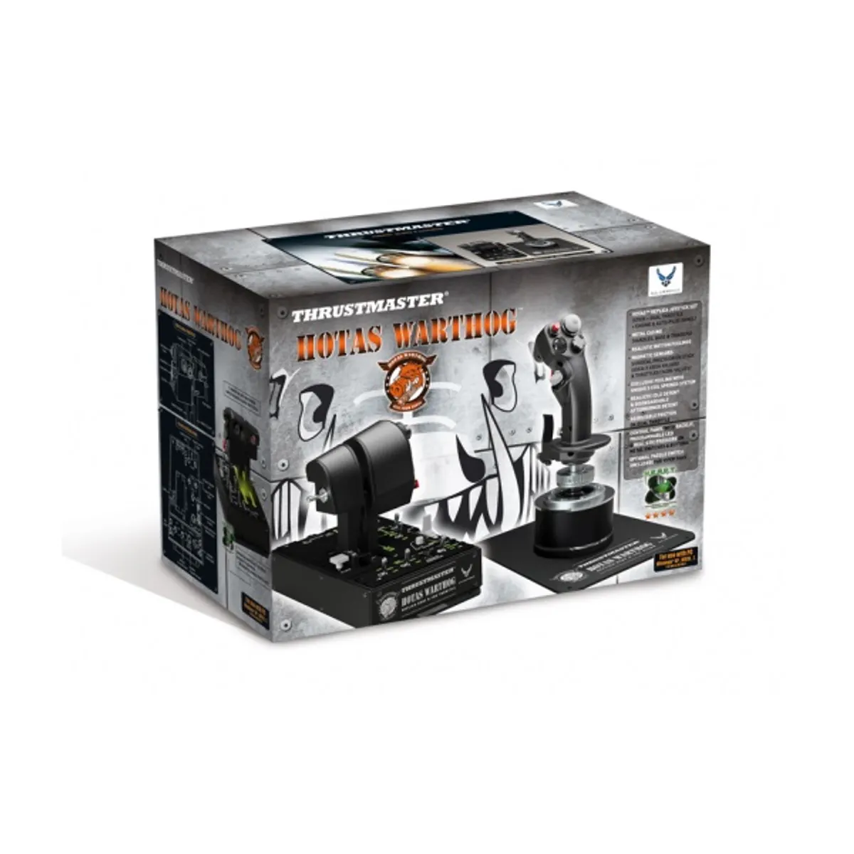 Thrustmaster 2960720 Hotas Warthog 39 gomb vezetékes PC fekete ezüst #3