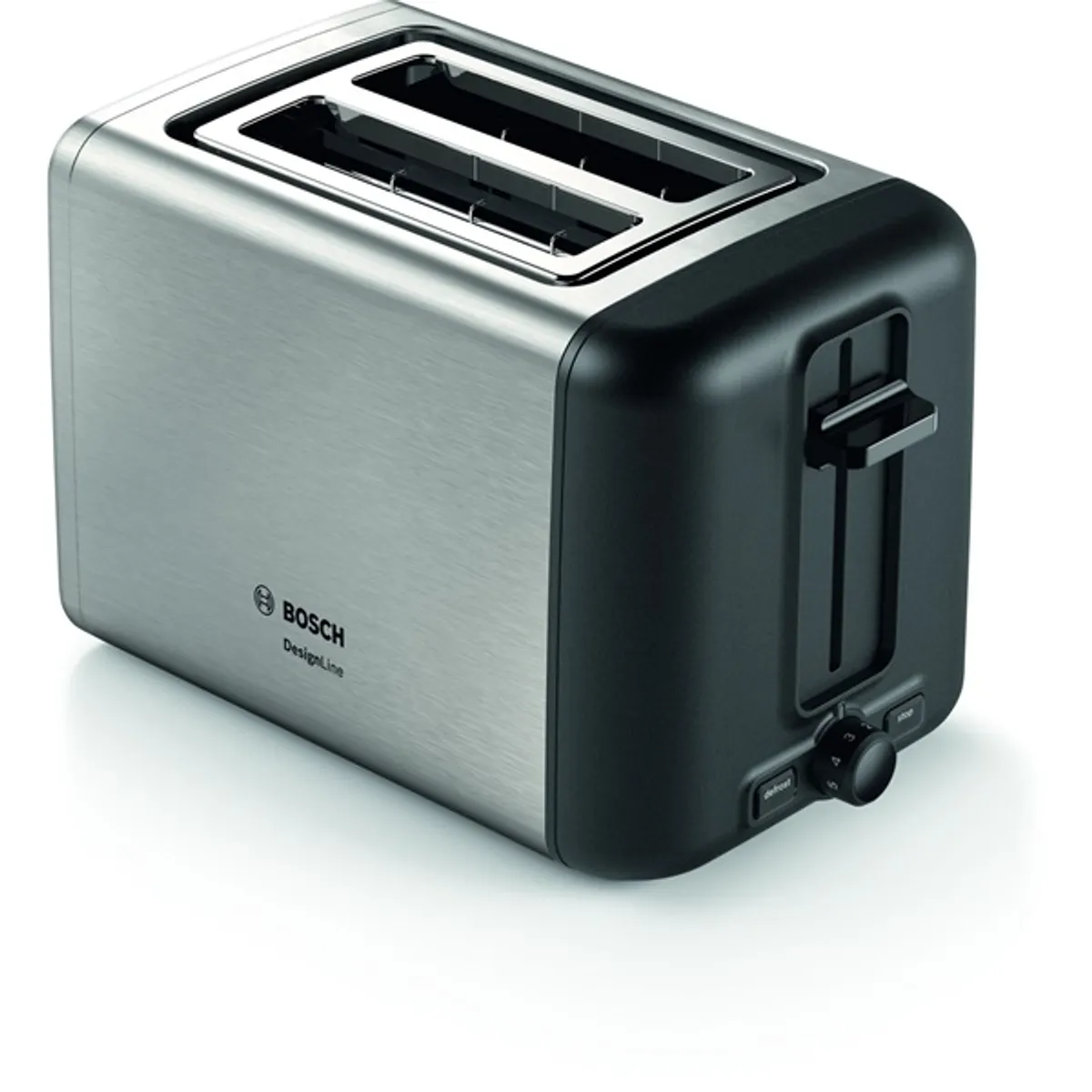 Bosch TAT3P420 DesignLine kenyérpirító 2 szeletes középre helyezés olvasztás melegítés morzsatálca automatikus kikapcsolás #1