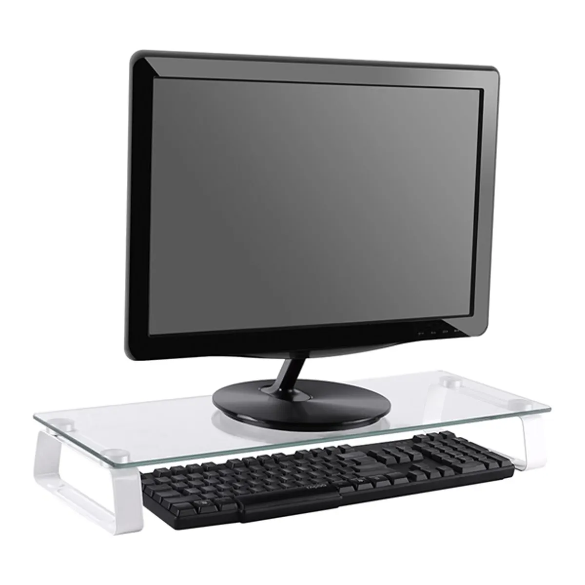 STELL 35050137 SOS 5000 üveg monitorállvány acél üveg, áttetsző, 560x80x210 mm, 20 kg, kompatibilis számítógép monitor, 1 db #5
