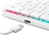 White Shark GK-006211-WR-US Nagamaki fehér 61-62 gombos USB-C piros mechanikus gamer anti-ghosting RGB #6