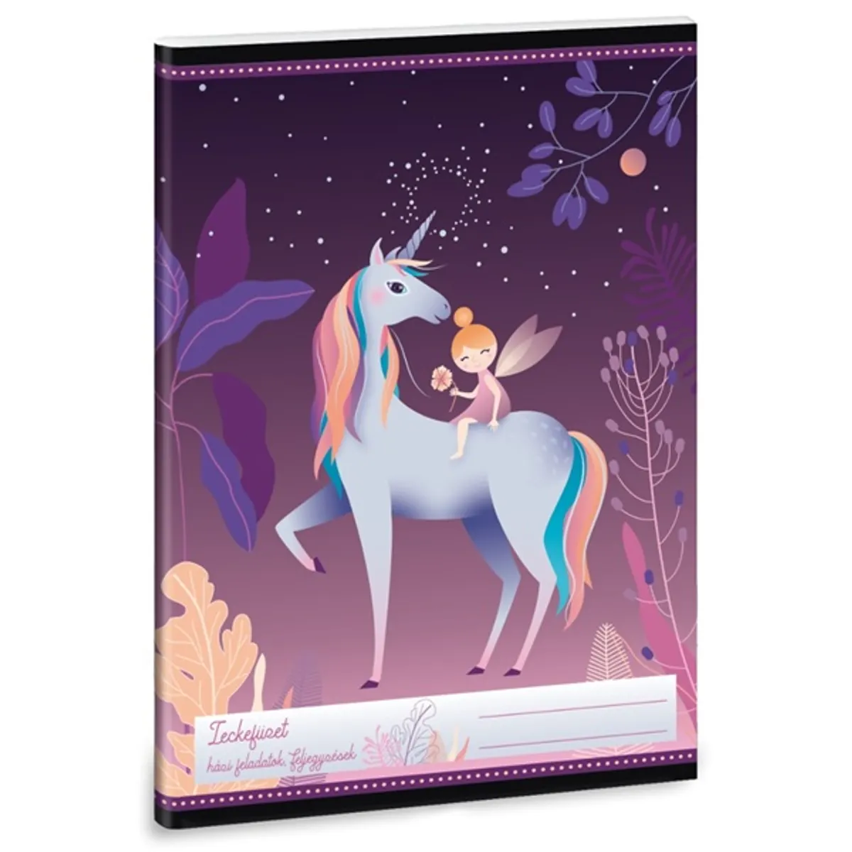ARS UNA 50840458 Magic Forest leckefüzet A5, 38 lap, 80 g per m2, mintás, fényes fólia, karton fedél #1