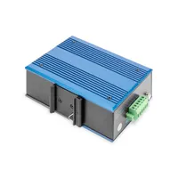DIGITUS DN-650106 Ipari 8-portos Fast Ethernet Switch Fém Fekete-kék DIN-sínre és falra szerelhető #5