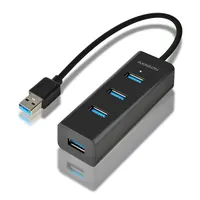 Axagon HUE-S2B USB 3.0 hub 4-portos 30 cm kábel