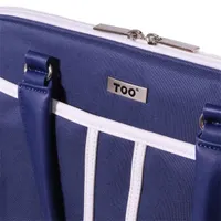 TOO HBCW018D156 Notebook válltáska szövet sötétkék-fehér 15,6" női #2