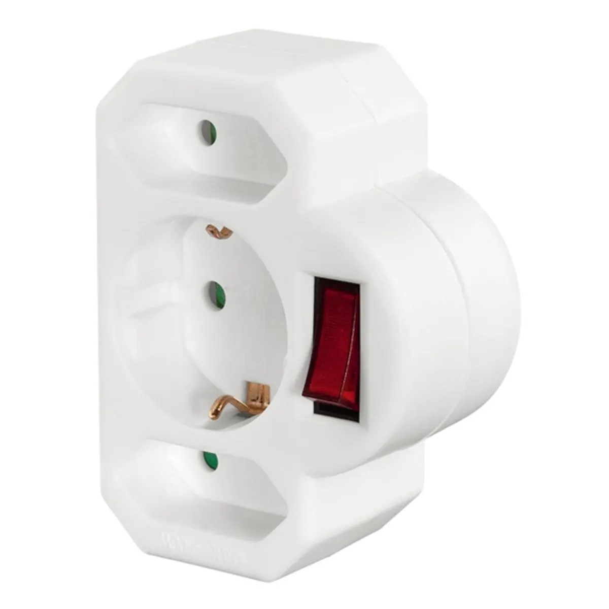 Hama 00223217 elosztó 1 schuko 2 euro fehér #1