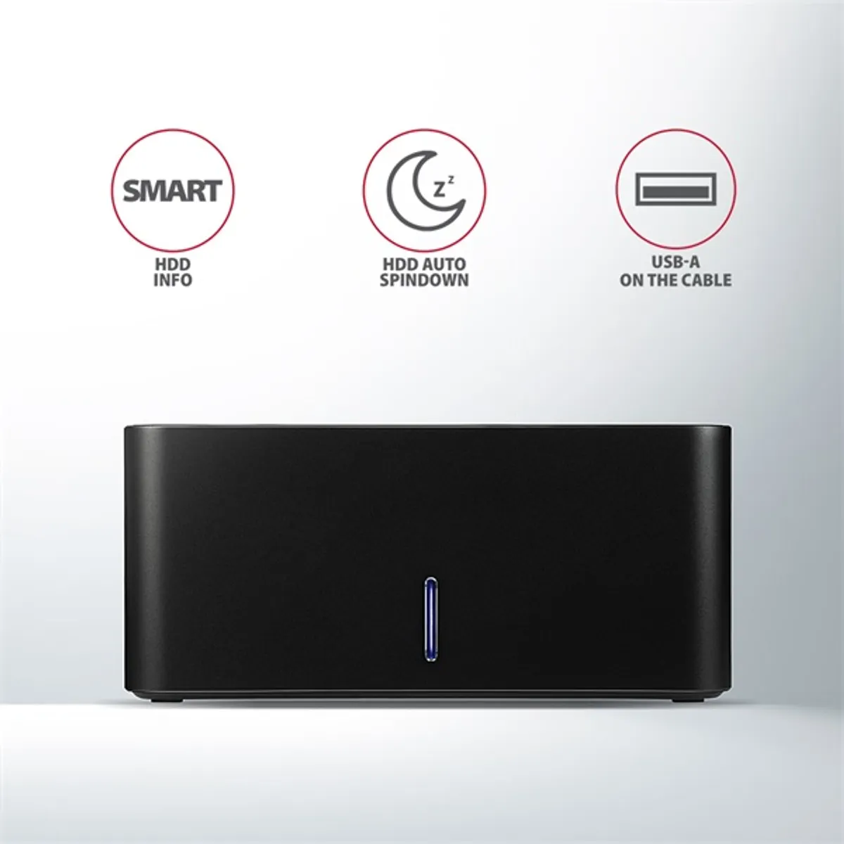 AXAGON ADSA-SN külső HDD dokkoló alumínium USB 3.2 Gen1 2.5" és 3.5" HDD SSD SATA III 6Gbps #5