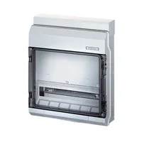 HENSEL 6100431 kisautomata doboz IP65 polietilén szürke falon kívüli 18 modul 1 sor 1 ajtó műanyag
