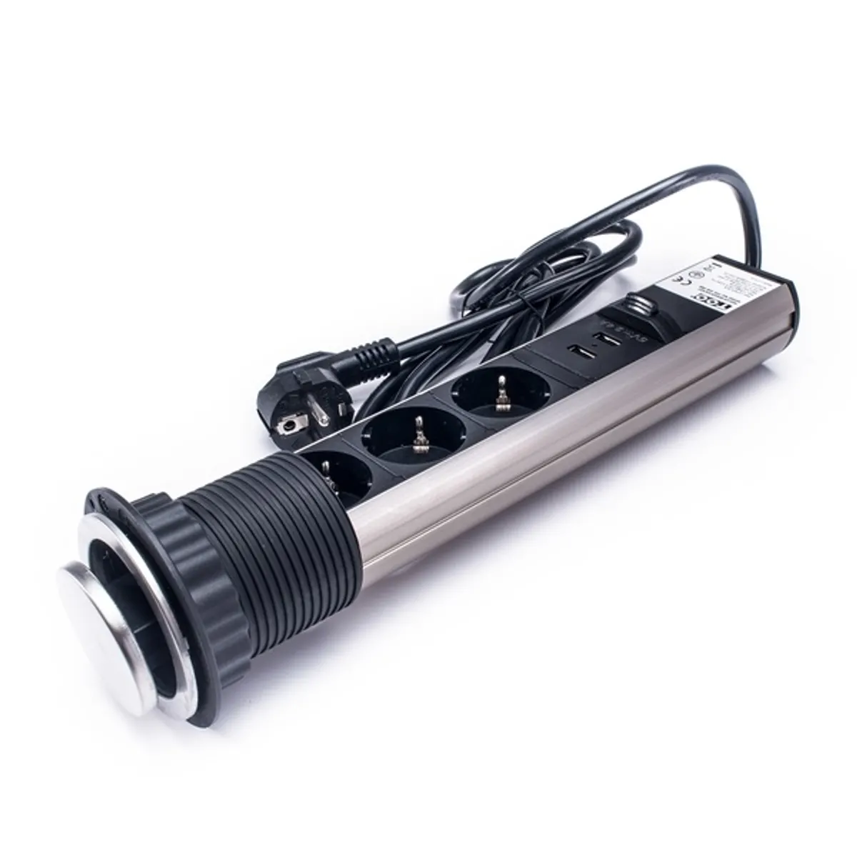 Too PPS-306-3BR beépíthető elosztó 3x schuko 2x usb-a 1,8 m ip20 #3