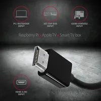 Axagon rvh-vgan hdmi - vga adapter fekete 15 cm dobozos #4