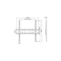 STELL 35055575 SHO 4210 32"-55" fekete vesa 100x100-400x400 fali konzol #5