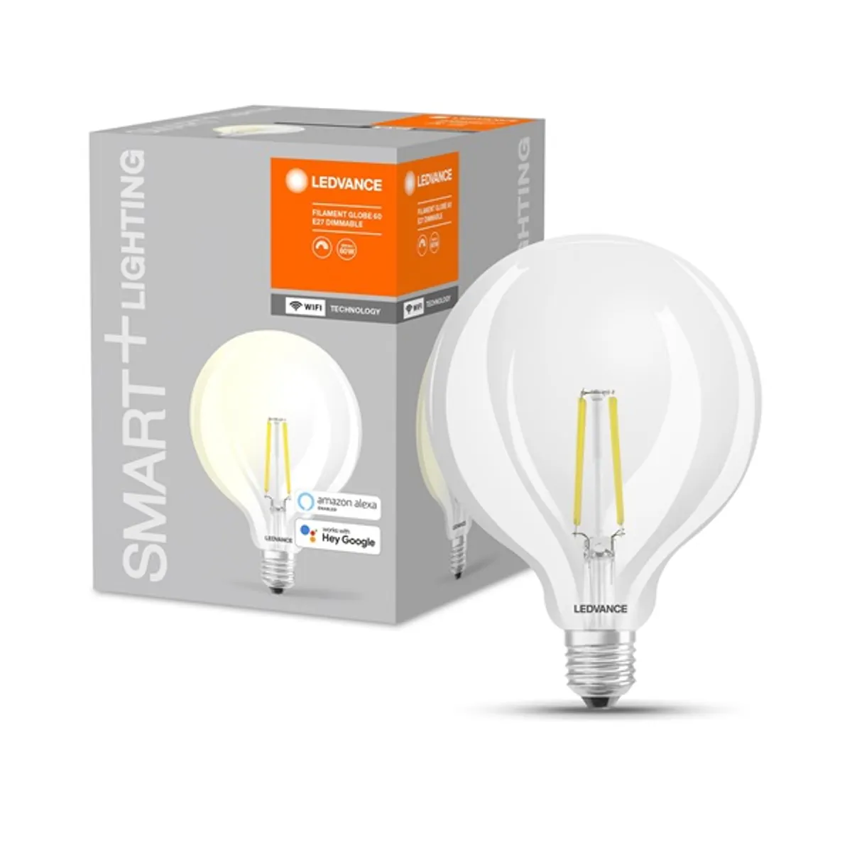 Ledvance 4058075528291 Smart WiFi LED okos fényforrás nagygömb filament 5,5W 2700K E27 #2