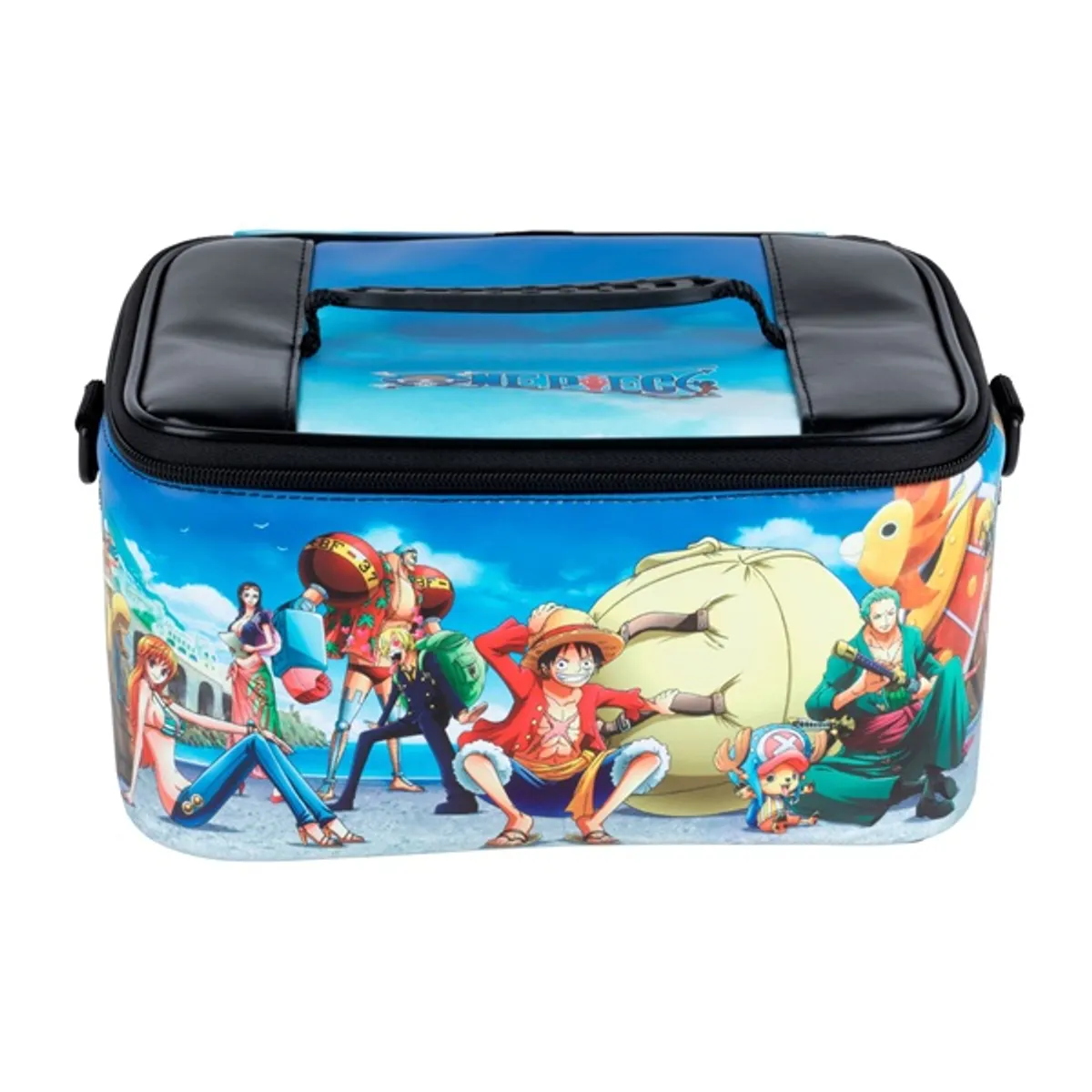 Konix KX-OP-LB One Piece Nintendo Switch utazótáska nejlon 195x280x142 mm cipzár többszínű és fekete #2