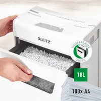 LEITZ 80900000 IQ Protect Premium 6X Fehér 6 lap 4x40mm 10 L P-4 gémkapcsok és tűzőkapcsok megsemmisítése #4