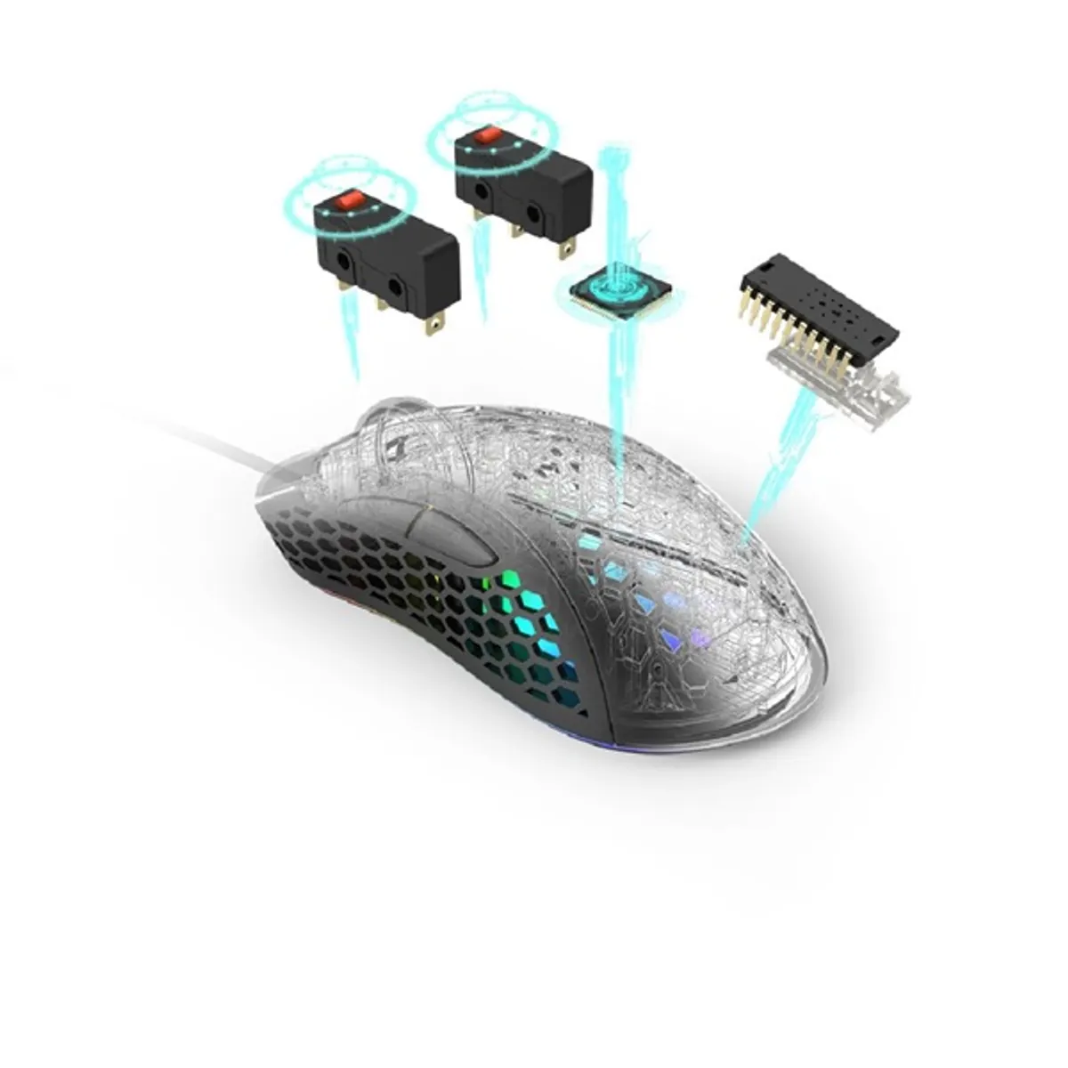 URAGE 00186054 uRage Reaper 500 optikai gamer egér 6 és 1 programozható gomb 10000 DPI USB RGB fekete 2 m Plug and Play #8