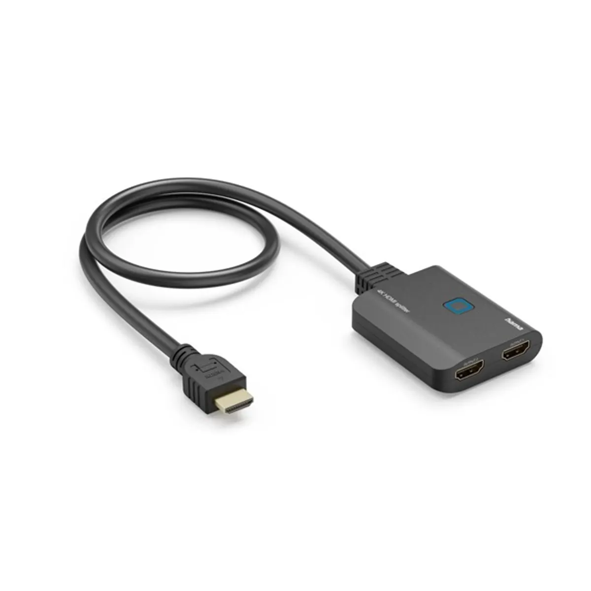 Hama 00205284 4K HDMI elosztó 1 bemenet - 2 kimenet, Fekete #1