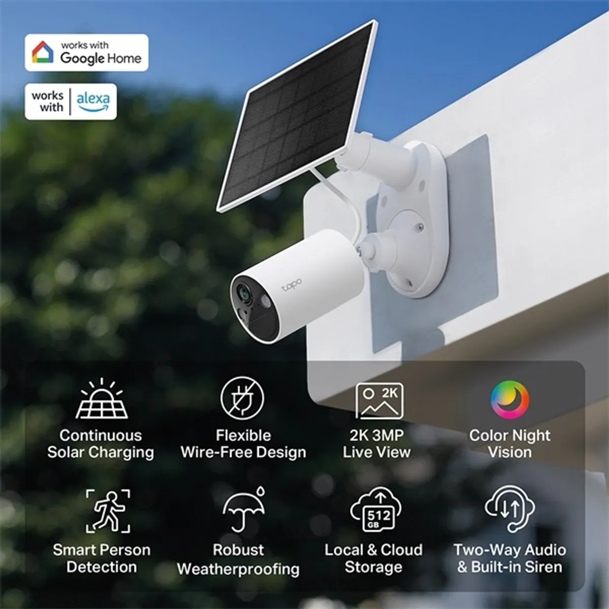 TP-Link TC85 KIT napelemes vezeték nélküli biztonsági kamera szett 2K QHD 4MP IP66 #4