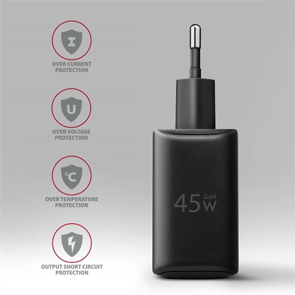 AXAGON ACU-PQ45 GaN PD3.0 QC4 45W 1x USB-A 1x USB-C #8