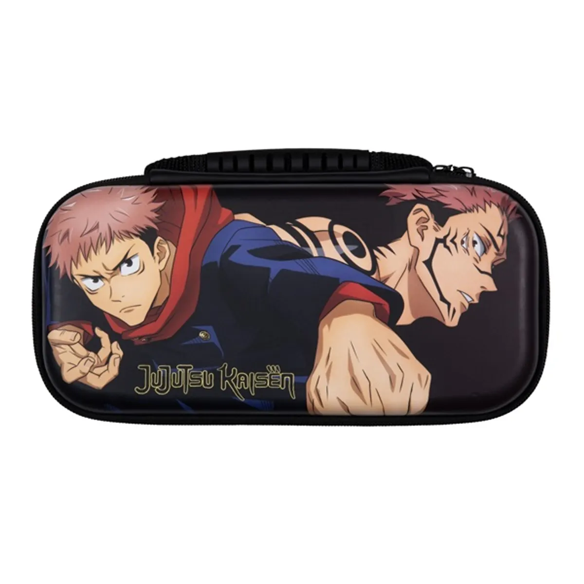 KONIX KX-JUJU-NS-CB-DK Jujutsu Kaisen Nintendo Switch utazó tok fekete barna PVC #1
