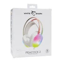 WHITE SHARK WS GH-2444W-2 PEACOCK-W-2 Fehér gamer fejhallgató #7
