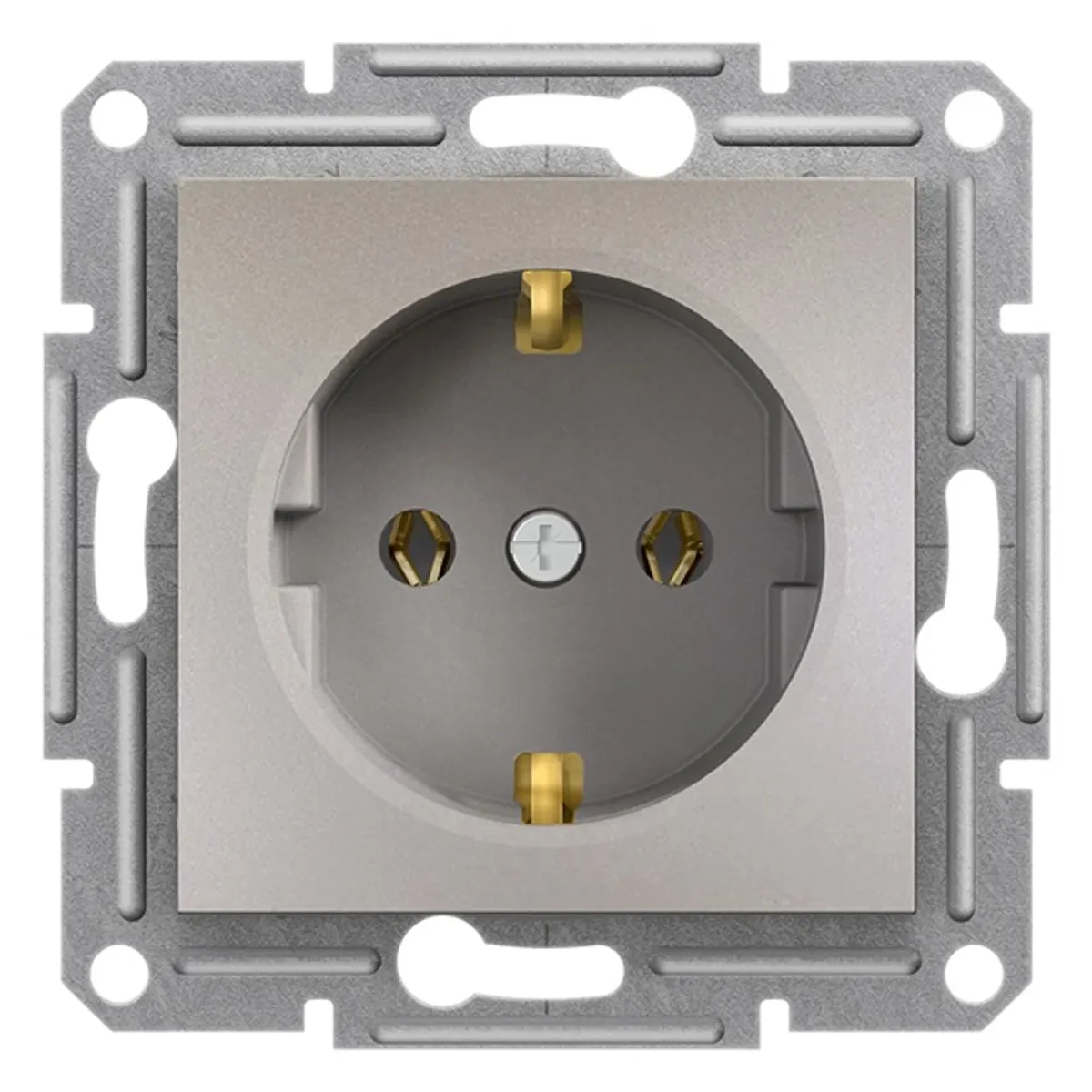 Schneider EPH2900169 Asfora csavaros 2P-F csatlakozóaljzat bronz #1