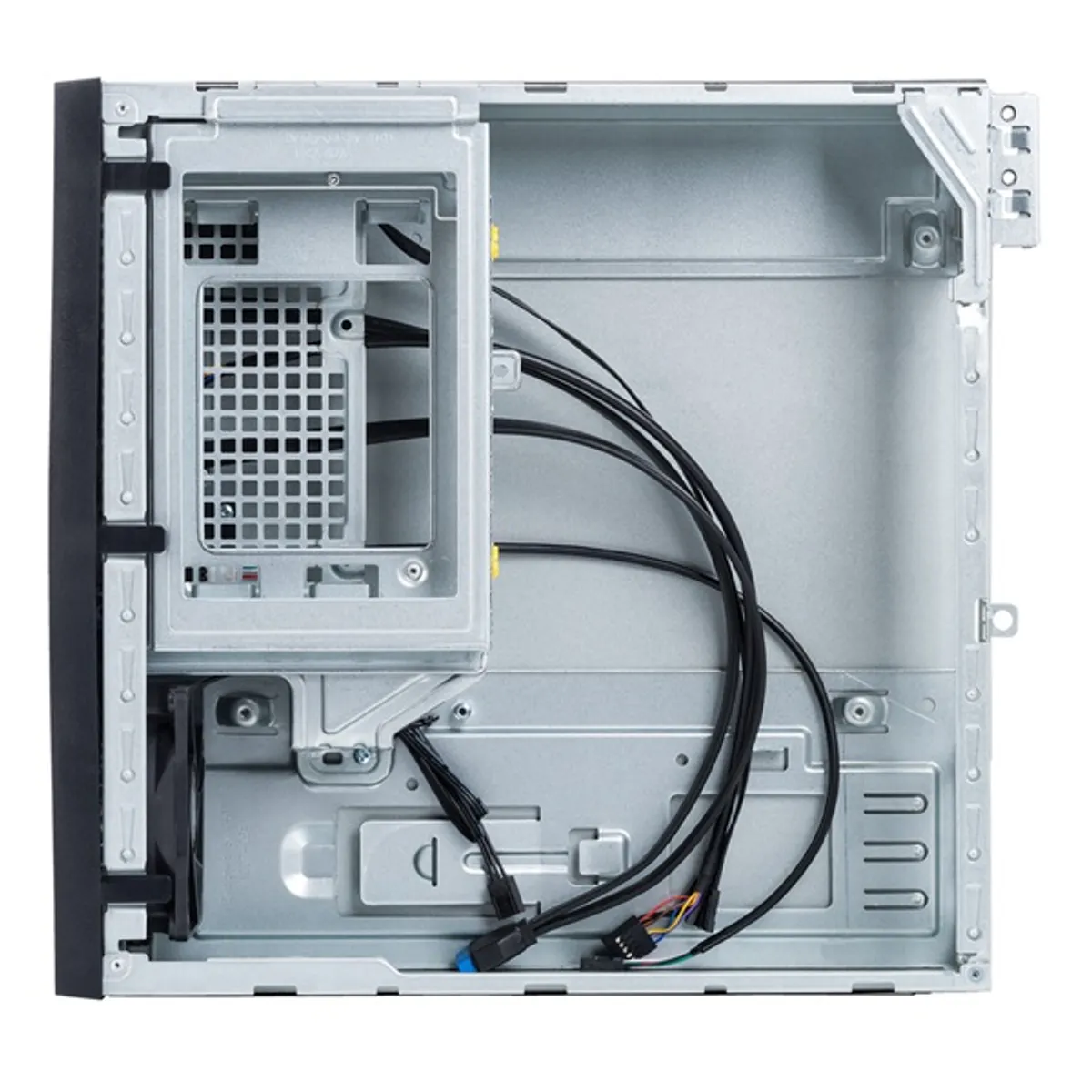 AKYGA AK-202-01BK mini-ITX sff ház fém fekete 5,25 külső hely 1 db 3,5 belső hely 1 db 2,5 belső hely 1 db beépített 80 mm ventilátor USB 3.0 táp nélküli #4