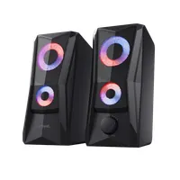 Trust 25108 GXT606 Javv RGB 2.0 hangszóró pár fekete 3,5mm USB Type-A 12 W 4 ohm