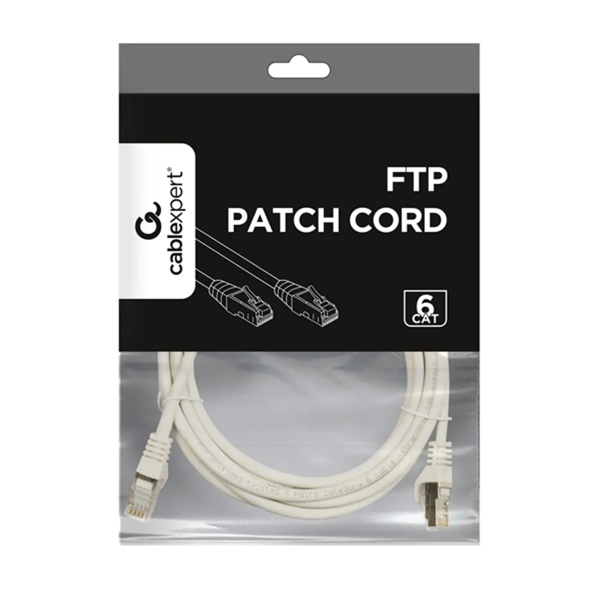 Gembird PP6-3M patch kábel CAT6 FTP 3 m szürke RJ45 #4