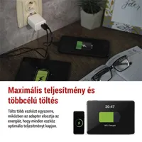 EMOS V03G35 GaN PD 35 W univerzális USB töltő 2 USB-C Fehér #3