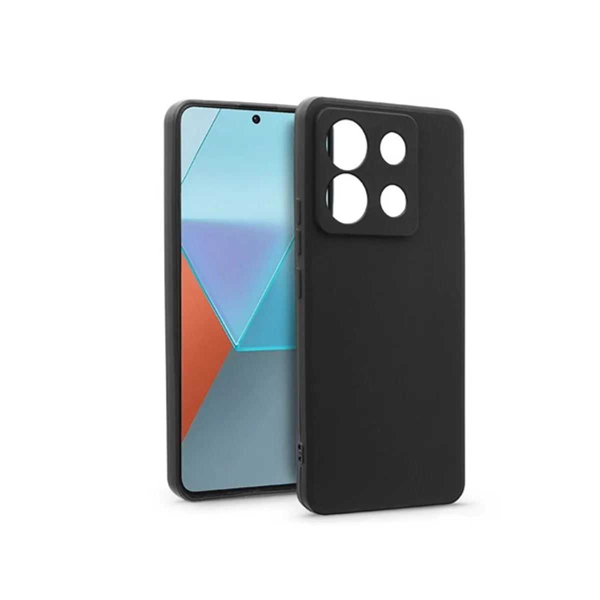 HAFFNER HF282294 Puha szilikon hátlap fekete Redmi Note 13 Pro 5G, Poco X6 5G #1