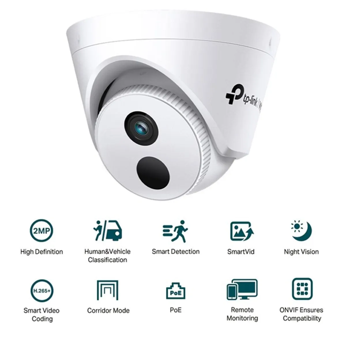 TP-LINK VIGI C420I 2,8mm 2,00 MP Turret beltéri PoE H265 DWDR WDR 88° mozgásérzékelés #2