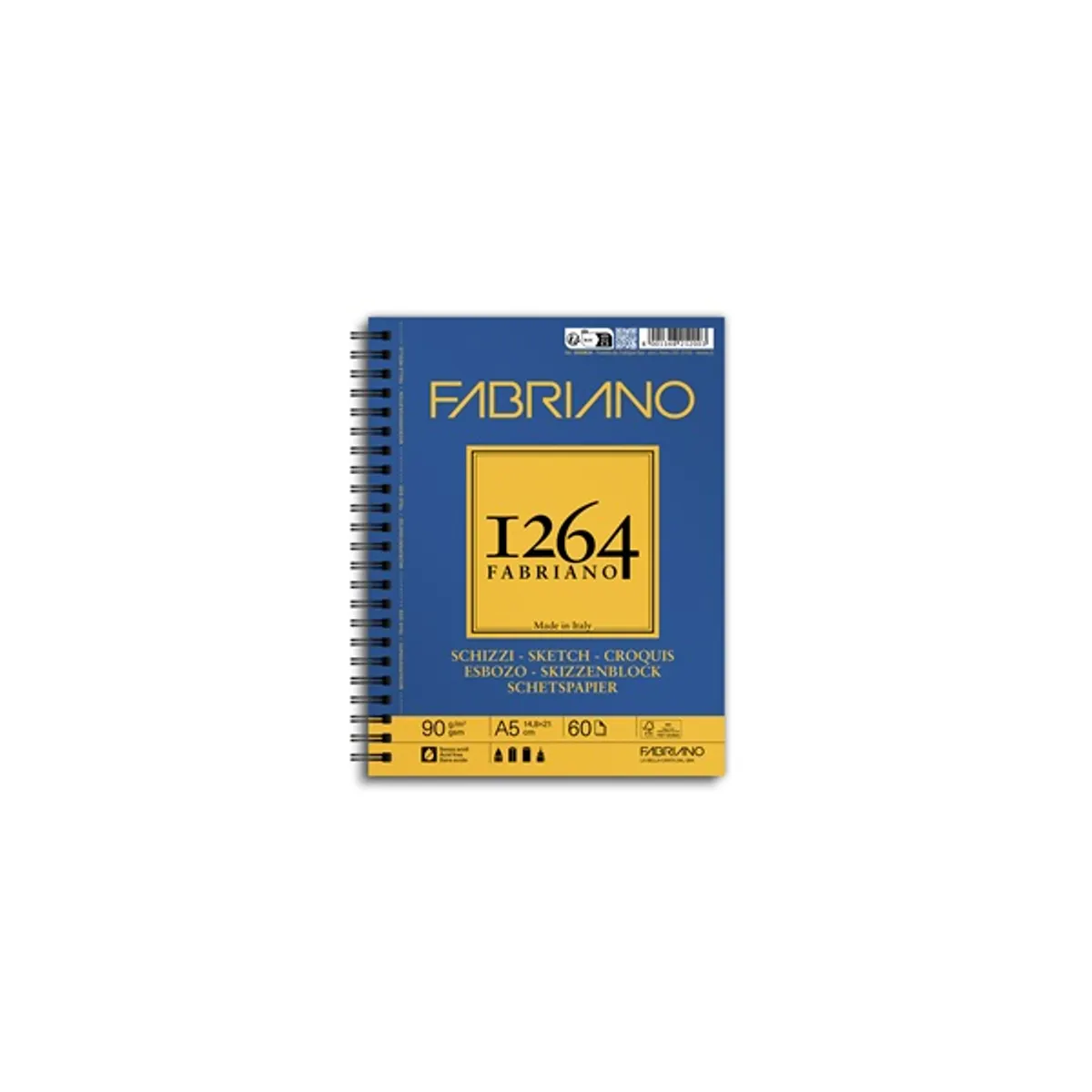 Fabriano 19100634 Sketch 1264 spirál A5 60 lap 90 g m2 #1
