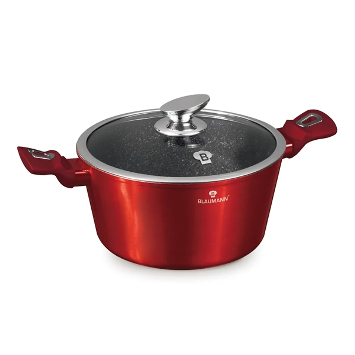 Blaumann BL-3986 burgundi kollekció 4,1 l 24 cm indukciós tapadásmentes alumínium lábas fedővel #1