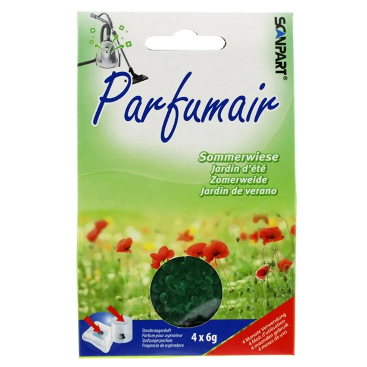 Scanpart 2690040031 porszívó illatgyöngy légfrissítő univerzális 4 db summer #1