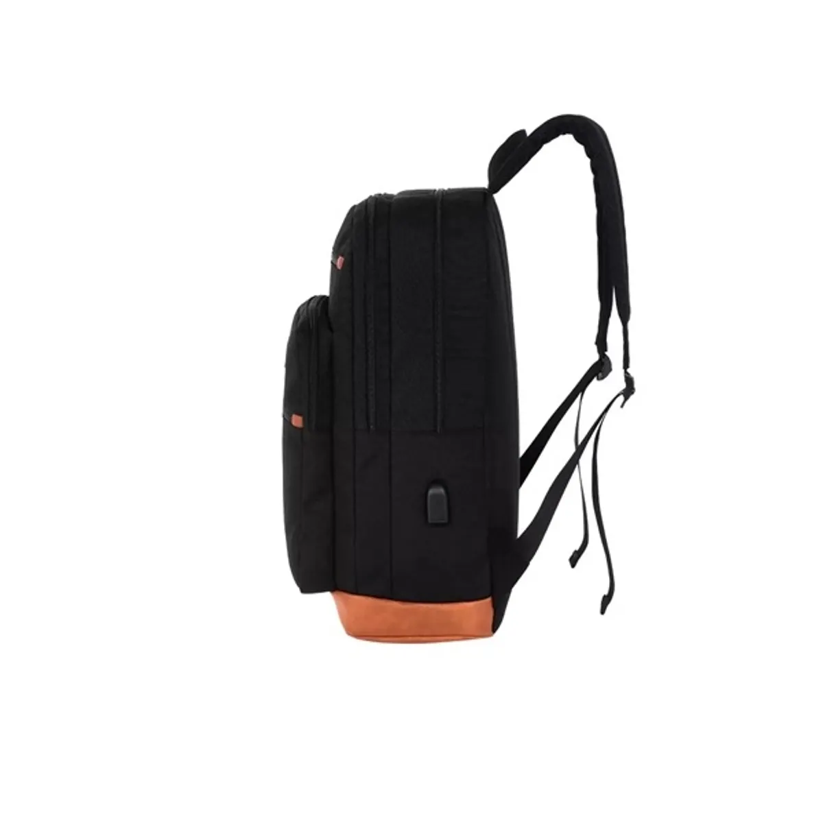 CANYON CNS-BPS5BBR1 BPS-5 hátizsák 15,6" notebook kompatibilitás, poliészter külső, párnázott laptop zseb, fekete-narancs #4