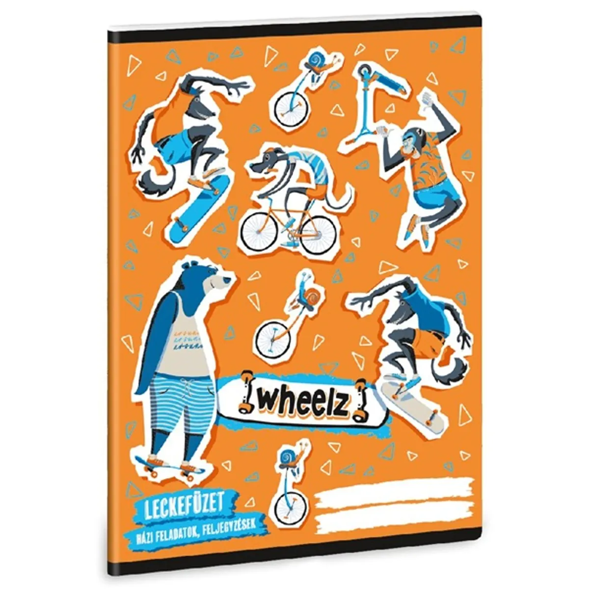 Ars Una 50842629 Wheelz 23 A5 38 lapos vonalas mintás leckefüzet #1