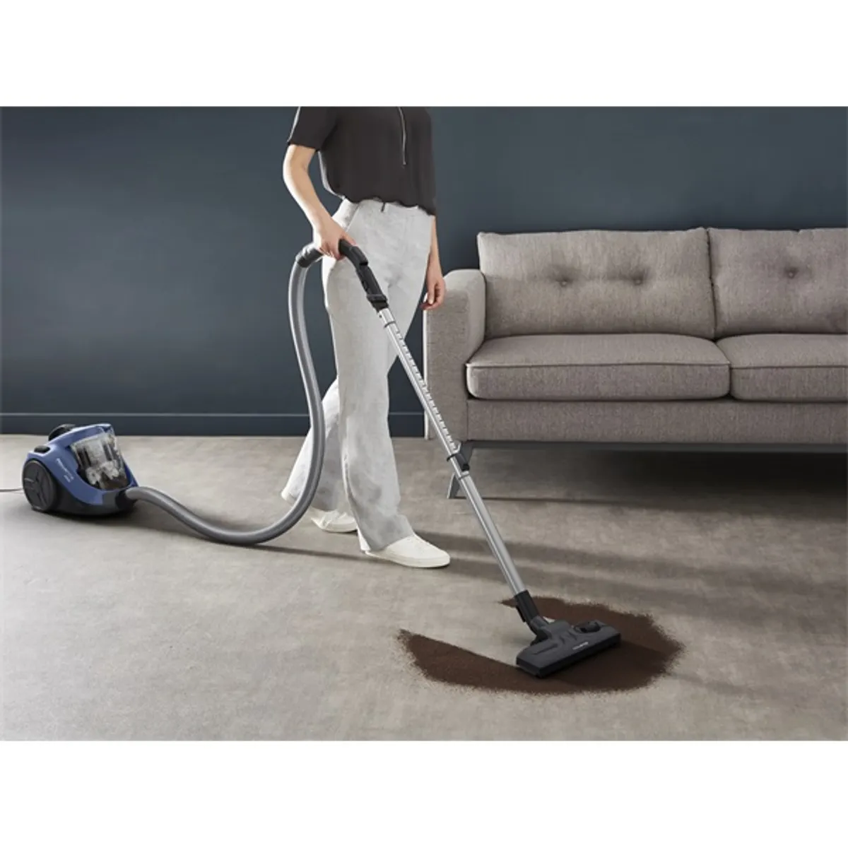 Rowenta 2211401339 Compact Power Cyclonic kék-fekete 750 W 1,5 l tartály 620 cm kábel 8,8 m hatótávolság 79 dB porzsáknélküli ciklon #10